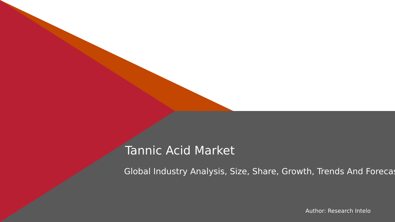 Tannic Acid Market Research Report 2033